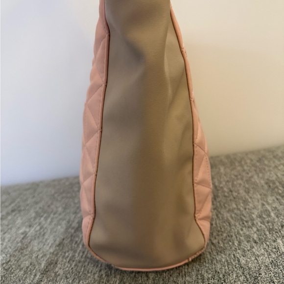 Jessica Simpson Elegant Pink Quilted Tote Bag - Picture 7 of 9